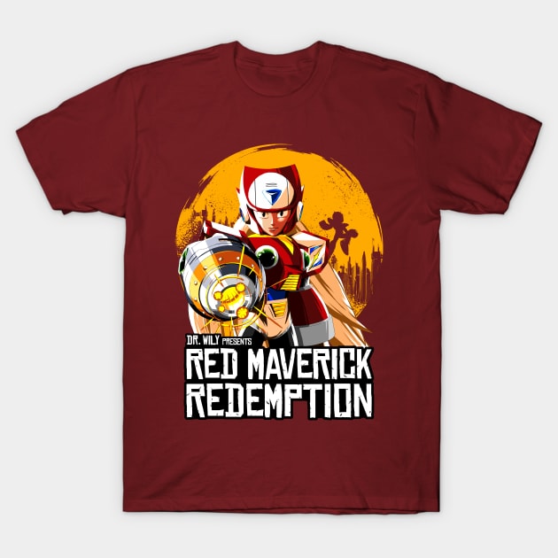 Red Maverick Redemption T-Shirt by manoystee